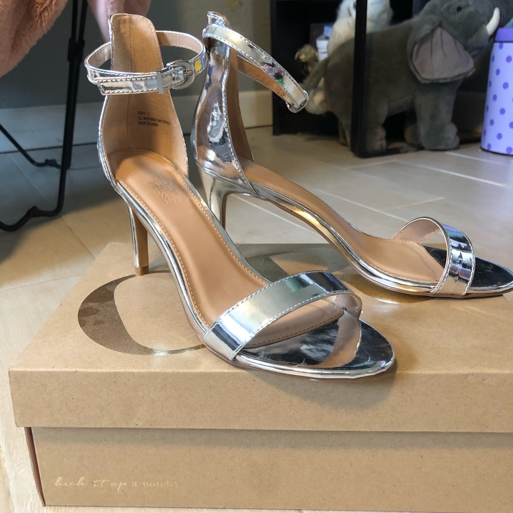 Charlotte Russe Silver Heels